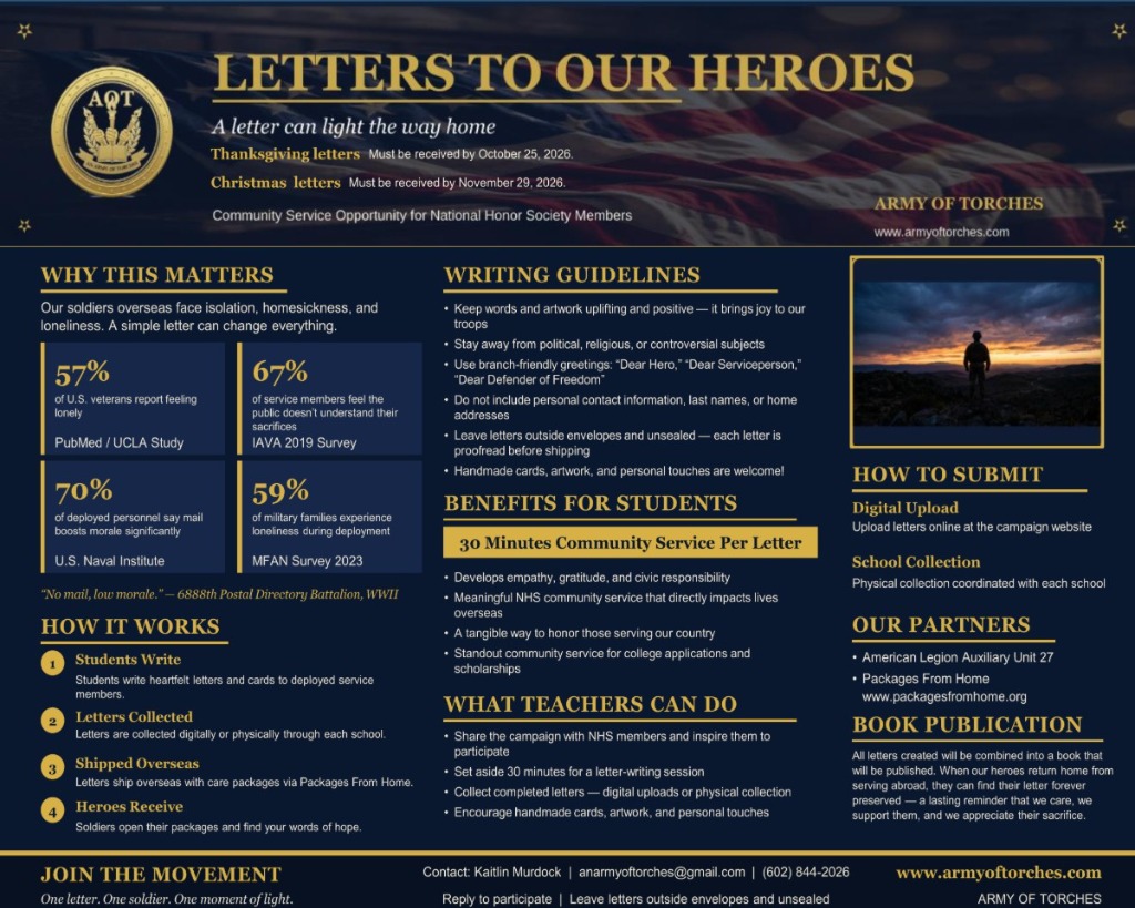 Letters to Our Heroes Flyer